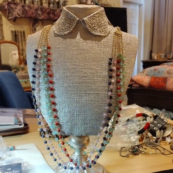 TALBOT'S Multicolor Beaded Necklace - Picture 1 of 2
